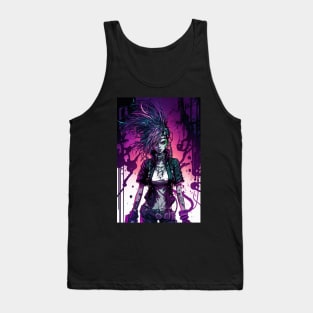 Cyberpunk Goth Girl Tank Top